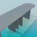 modello 3D Tavolo pieghevole lungo - anteprima