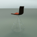 3d model Bar stool 0498 (with front upholstery, wenge) - preview