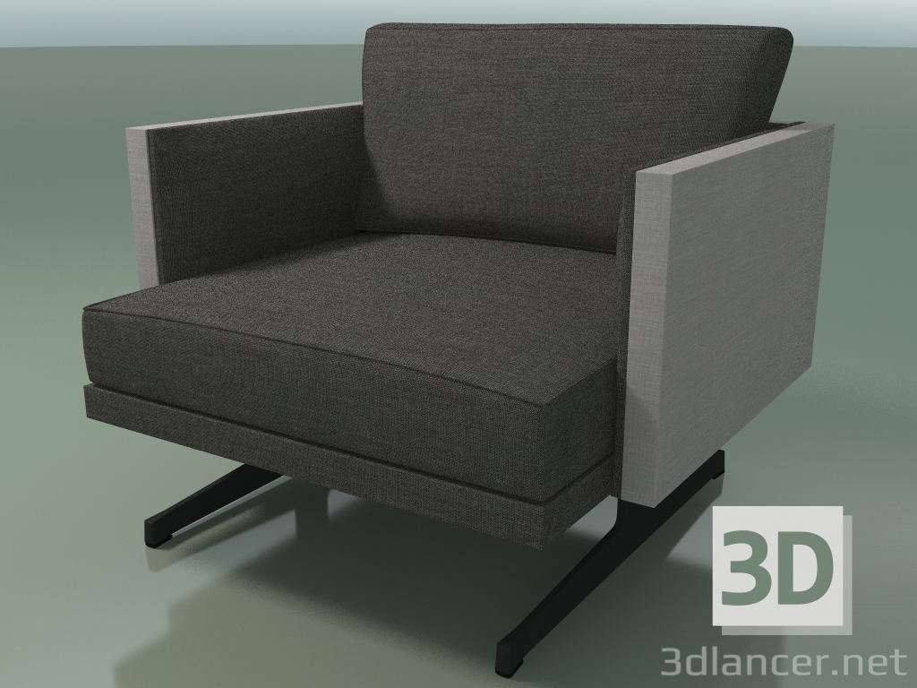 3 डी मॉडल सिंगल सीट 5215 (एच-पैर, टू-टोन असबाब) - पूर्वावलोकन