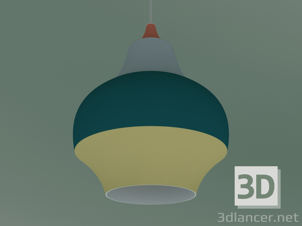 3d model Pendant lamp CIRQUE 220 (40W E27, RED TOP) - preview