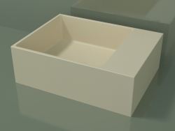 Countertop washbasin (01UN21102, Bone C39, L 48, P 36, H 16 cm)