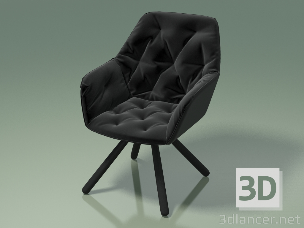 Modelo 3d Cadeira giratória Cody (112822, preta) - preview