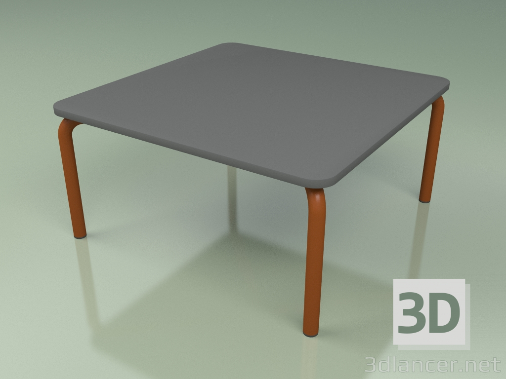 3d model Coffee table 005 (Metal Rust, HPL Gray) - preview
