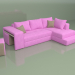 3d model Corner sofa Marseille (pink) - preview