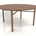 3 डी मॉडल डाइनिंग टेबल डीटी 02 (विकल्प 1) (डी = 1600x750, लकड़ी की भूरी रोशनी) - पूर्वावलोकन