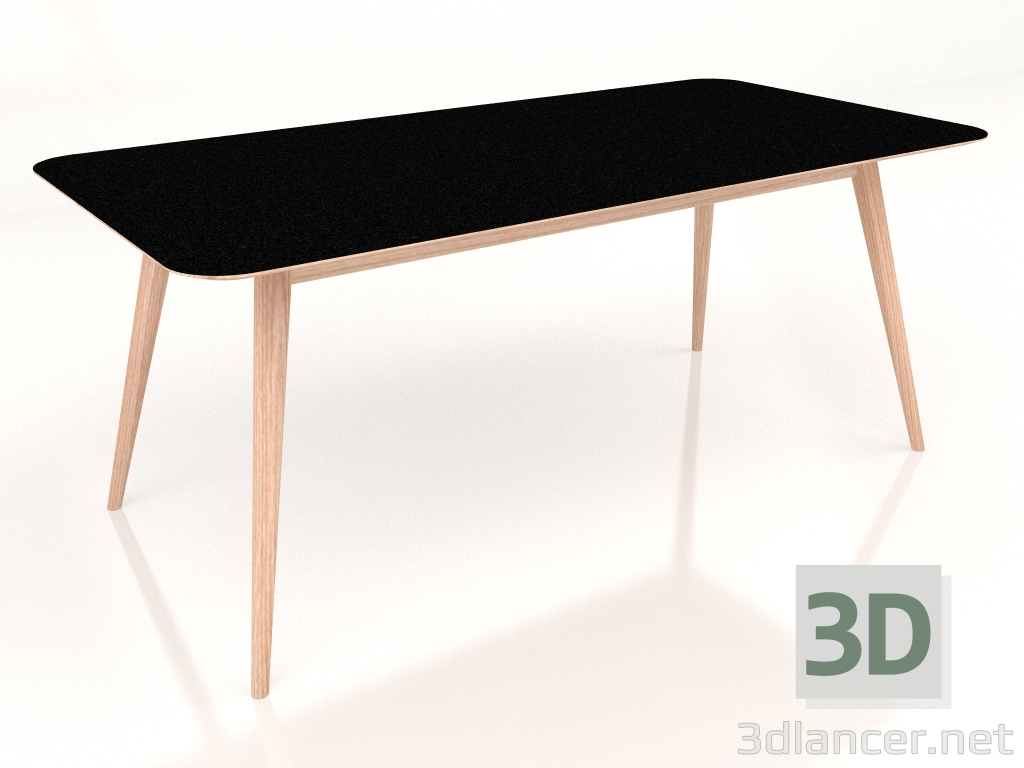 modèle 3D Table à manger Stafa 180 (Néron) - preview