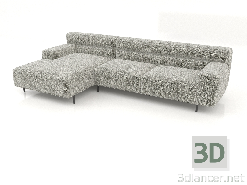 3D Modell Sofa mit Ottomane CAMERTON (Brugal 23) - Vorschau