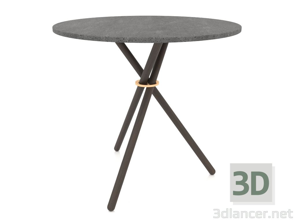 modèle 3D Table basse Aldric (Béton Foncé, Chêne Foncé) - preview