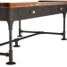 modèle 3D de La poste rustique fer mangue 2 tiroirs Table basse en bois acheter - rendu