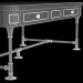 La mesa de centro madera poste rústico hierro Mango 2 cajones 3D modelo Compro - render