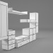 Pared modular 3D modelo Compro - render