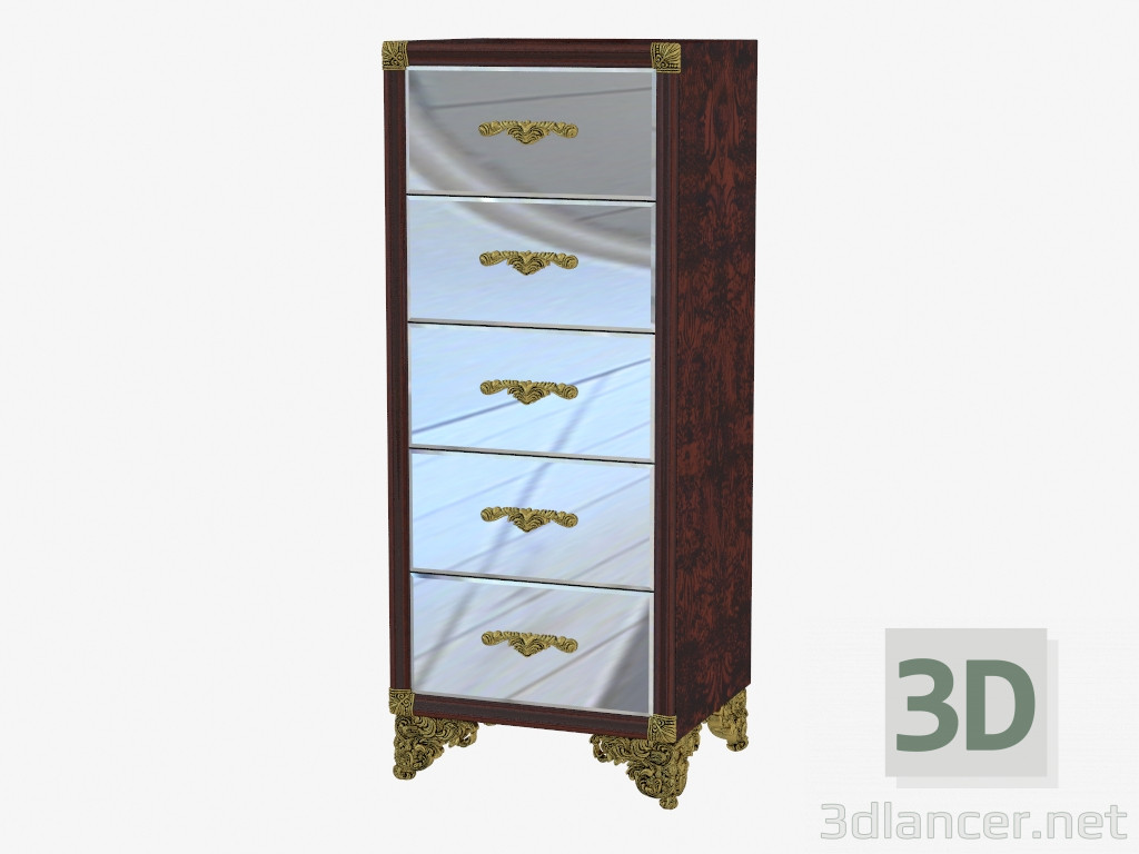 3d model Chest of drawers in classical style 472 - preview