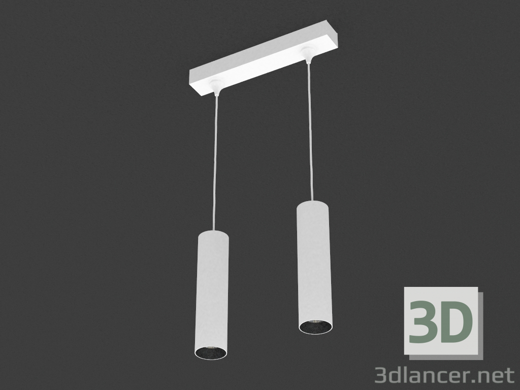3D modeli LED lamba (DL18629_01 Beyaz S + baz DL18629 2Kit W Dim) - önizleme