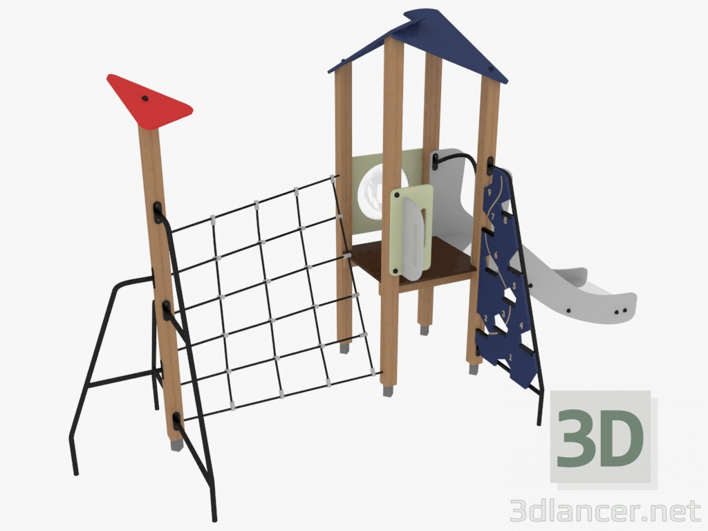 3d model Children's play complex (4413) - preview