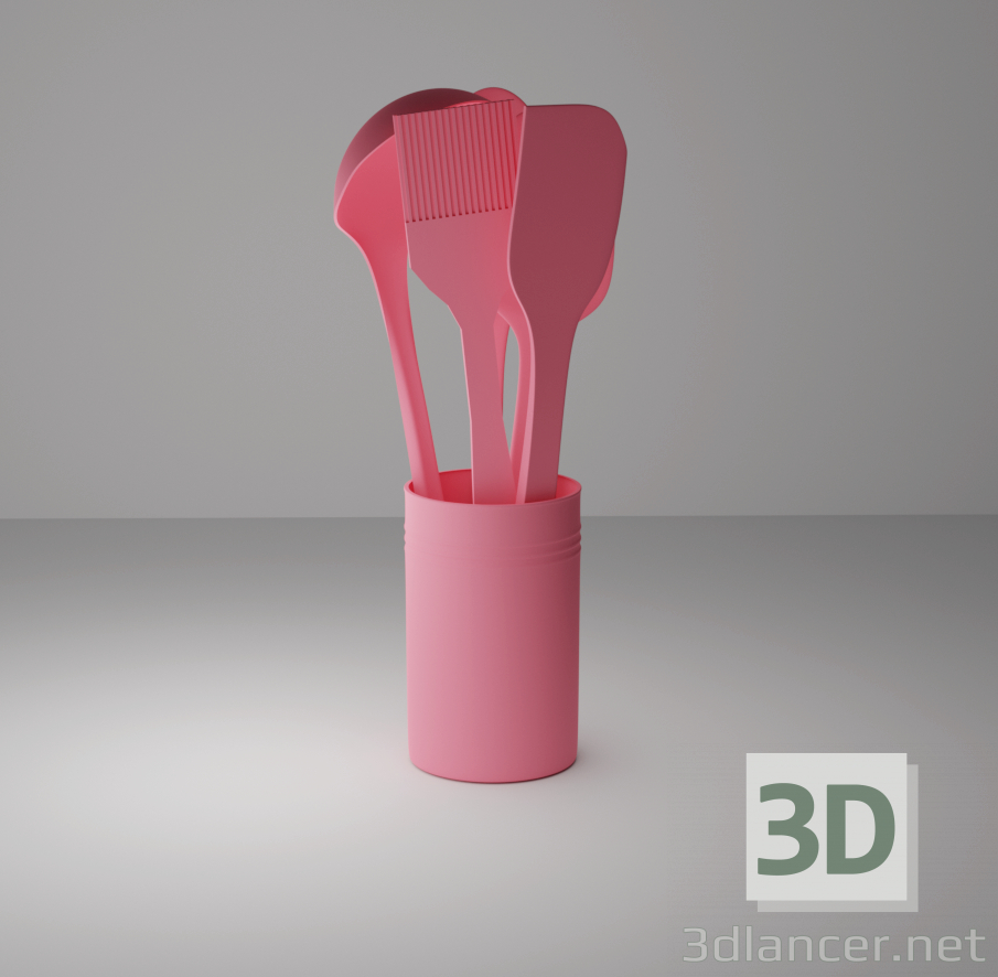 modèle 3D Jeu de cuisine - preview