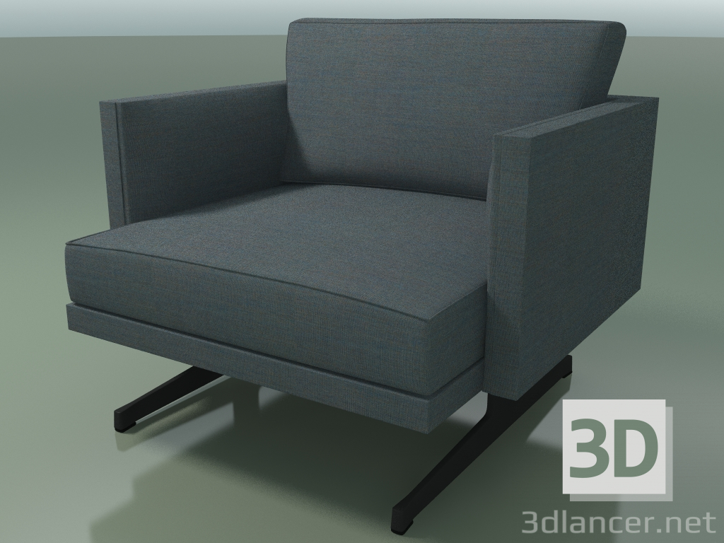 3d модель Кресло одноместное 5215 (H-legs, одноцветная обивка) – превью