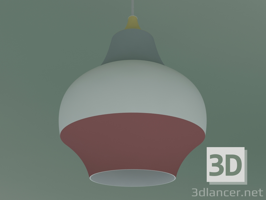 3d модель Подвесной светильник CIRQUE 220 (40W E27, YELLOW TOP) – превью