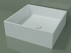 Vasque à poser (01UN21301, Glacier White C01, L 48, P 48, H 16 cm)