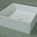 3D modeli Tezgah üstü lavabo (01UN21301, Glacier White C01, L 48, P 48, H 16 cm) - önizleme
