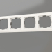modèle 3D Cadre Fiore pour 4 poteaux (blanc) - preview
