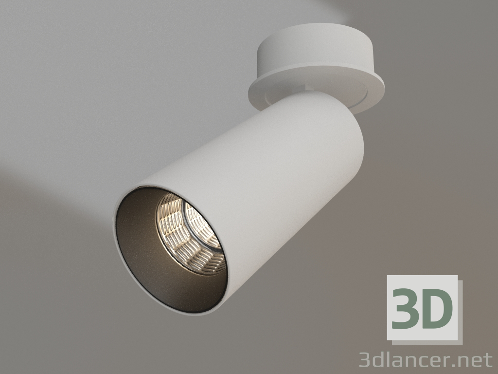 modello 3D Lampada SP-POLO-BUILT-R65-8W Day4000 (BIANCO-BK, 40°) - anteprima