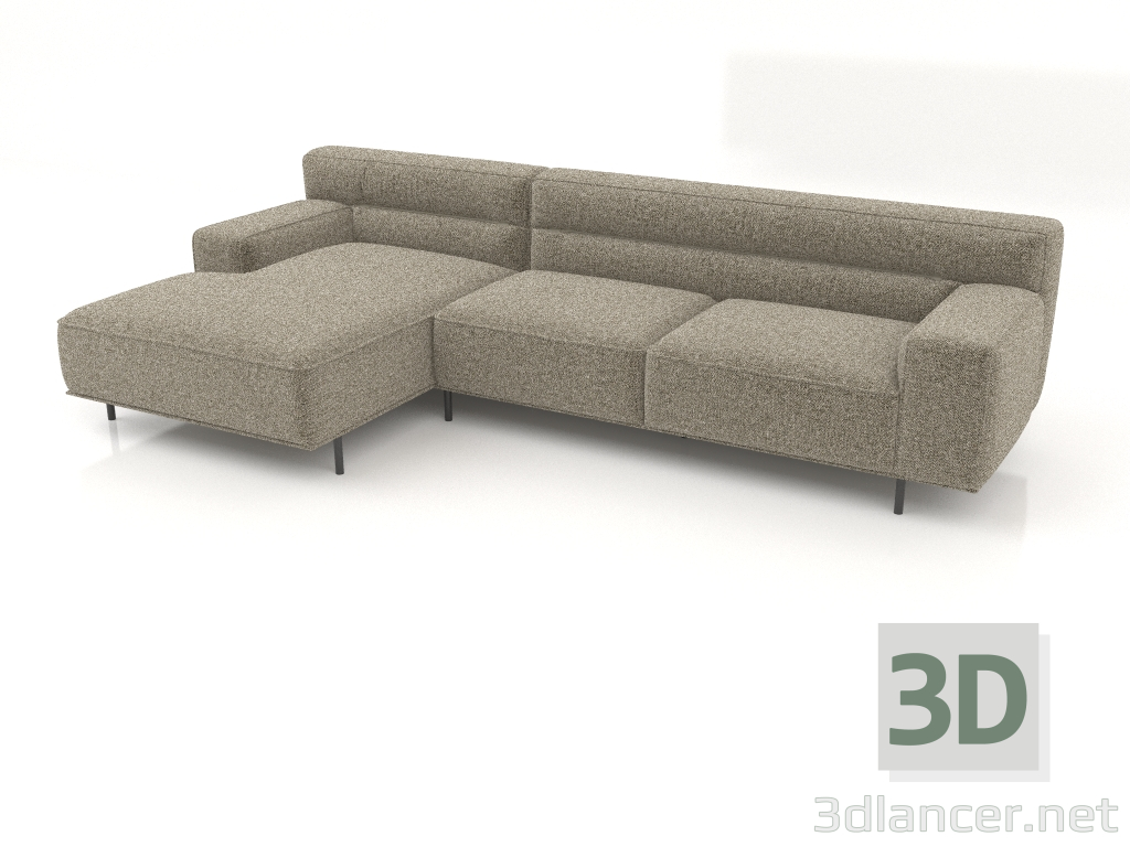 3D Modell Sofa mit Ottomane CAMERTON (Brugal 54) - Vorschau