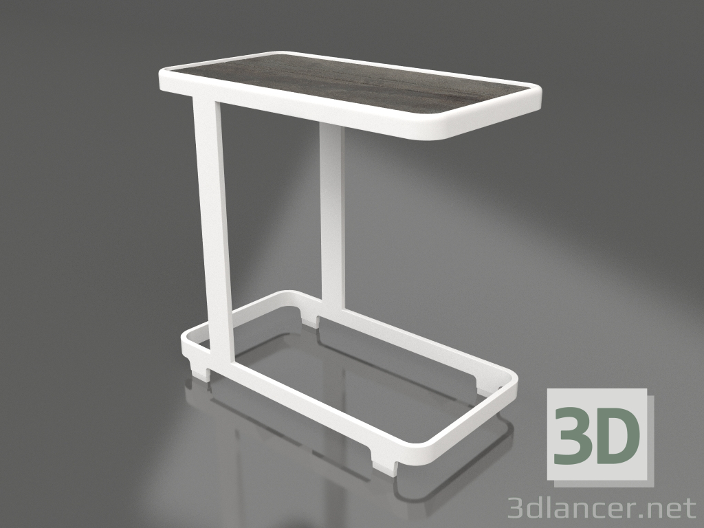 3 डी मॉडल टेबल सी (डेकटन रेडियम, सफेद) - पूर्वावलोकन
