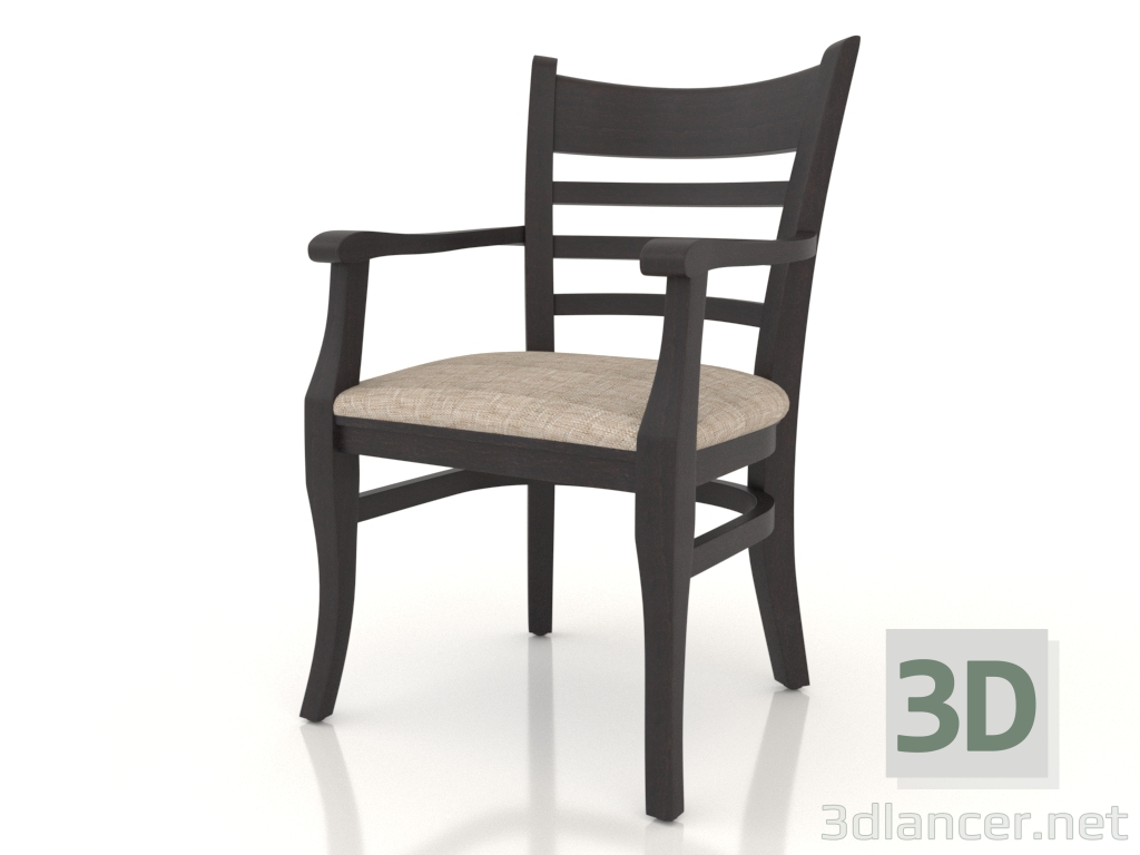 3d model Chair (armchair) Oxford (Wenge) - preview