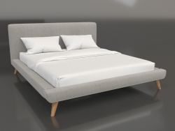 नरम हेडबोर्ड मॉड के साथ बिस्तर