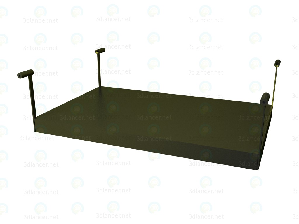 Modelo 3d Prateleira para mesa P1S0508B - preview