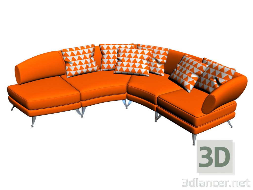 3D Modell Sofa 222 - Vorschau