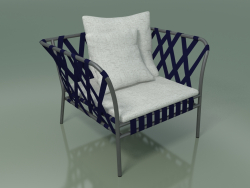 आउटडोर कुर्सी कुर्सी (851, ग्रे lacquered एल्यूमीनियम)