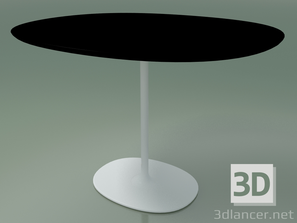 modello 3D Tavolo ovale 0642 (H 74 - 90x108 cm, F02, V12) - anteprima