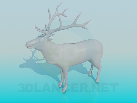 3d модель Олень – превью 3d модель Олень – превью