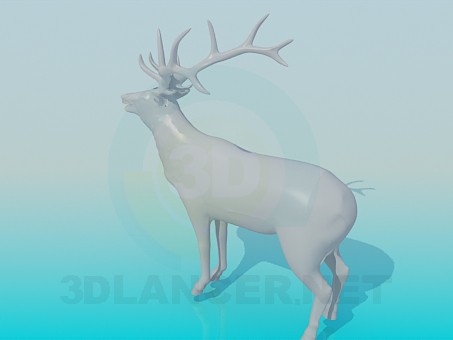 3d модель Олень – превью 3d модель Олень – превью