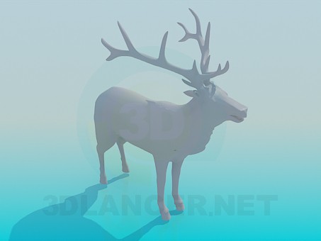 3d модель Олень – превью 3d модель Олень – превью