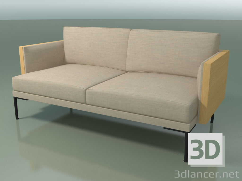 3D modeli Çift kişilik kanepe 5227 (Doğal meşe) - önizleme