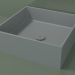 modèle 3D Vasque à poser (01UN21301, gris argenté C35, L 48, P 48, H 16 cm) - preview