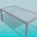 3d модель Стол со стеклянной матовой поверхностью – превью