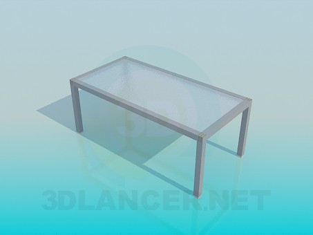 3d модель Стол со стеклянной матовой поверхностью – превью 3d модель Стол со стеклянной матовой поверхностью – превью