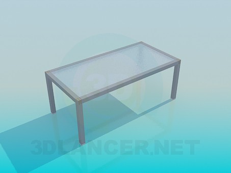 3d модель Стол со стеклянной матовой поверхностью – превью 3d модель Стол со стеклянной матовой поверхностью – превью