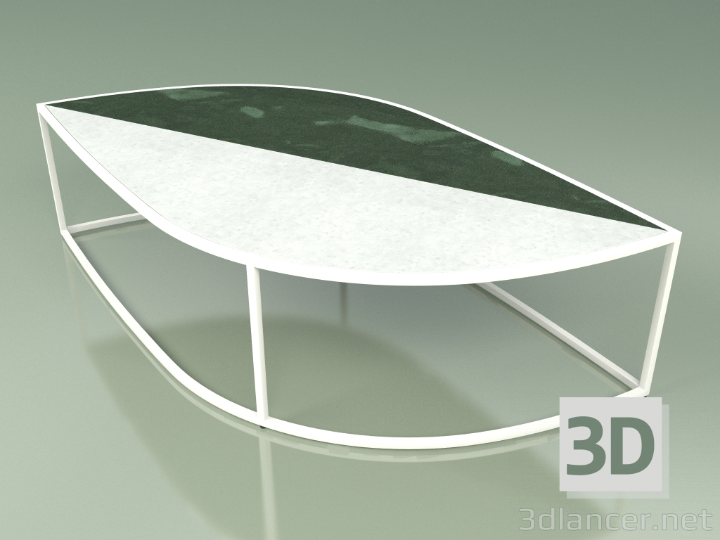 3d model Coffee table 002 (Glazed Gres Ice-Forest, Metal Milk) - preview