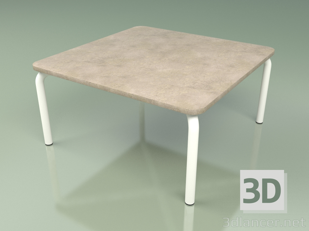 3D Modell Couchtisch 005 (Metal Milk, Farsena Stone) - Vorschau