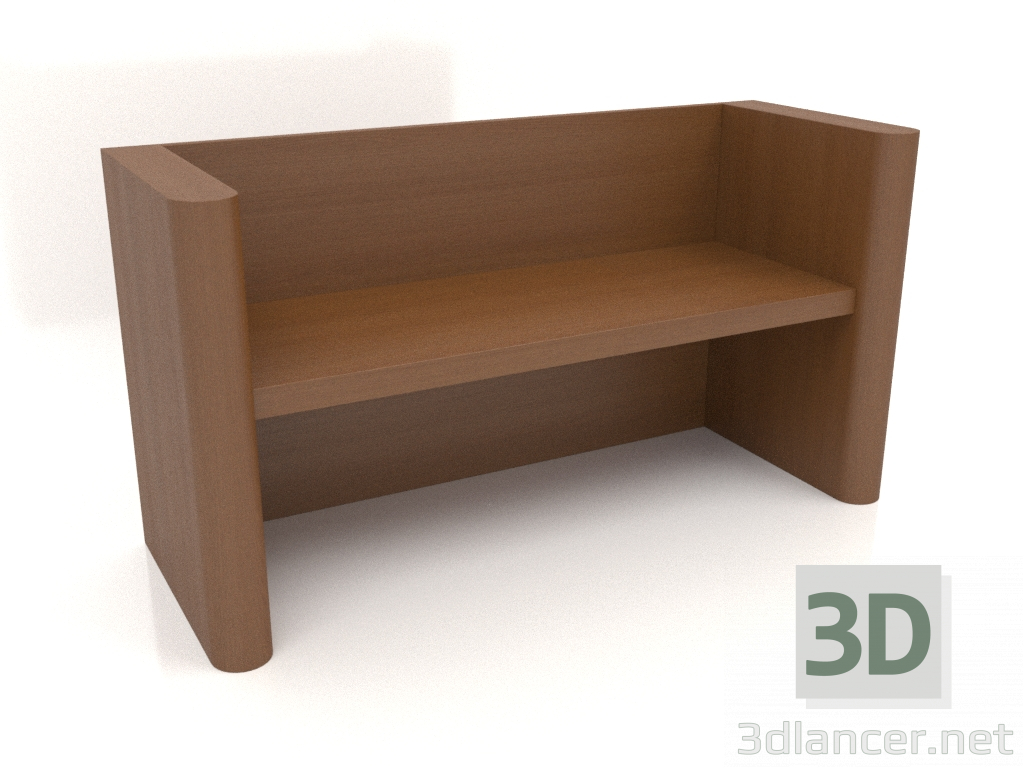 modèle 3D Banc VK 07 (1400x524x750, bois brun clair) - preview