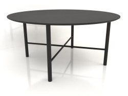Dining table DT 02 (option 2) (D=1600x750, wood black)