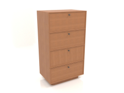 Chest of drawers TM 15 (604x400x1074, wood red)