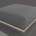 modello 3D Modulo divano pouf (Sabbia) - anteprima