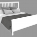 3d model Double bed Hemmes (211x174) - preview