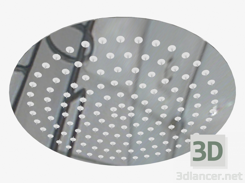 3D Modell Kopf für Dusche rund 250 mm Floks (NAC 000K) - Vorschau