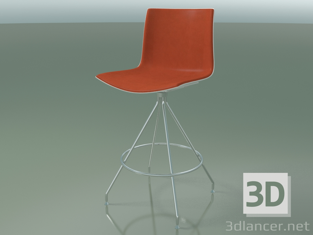 Modelo 3d Cadeira alta 0498 (com guarnição frontal, em polipropileno PO00101) - preview